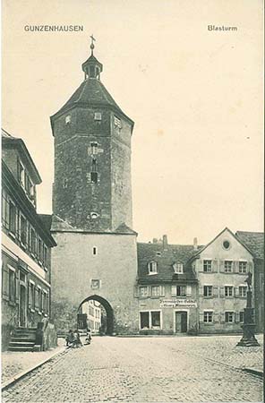 Foto: Der Blasturm um 1910, Stadtarchiv Gunzenhausen