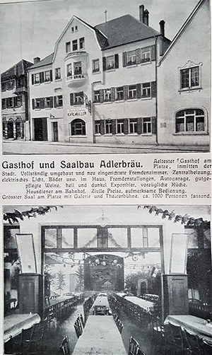 Foto: Anzeige des Brauhaus' Gunzenhausen aus dem Jahr 1913